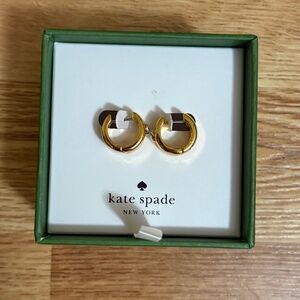 Kate Spade New York Heartful huggie hoop earrings